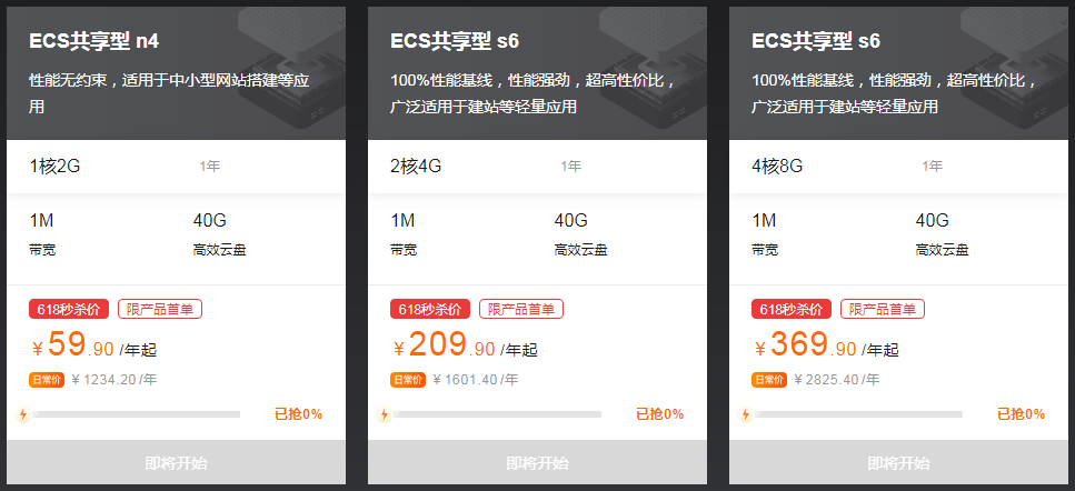 腾讯云阿里云618云服务器/域名等1折购-村少博客