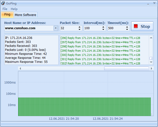 可视化ping网站ip速度软件goping-村少博客