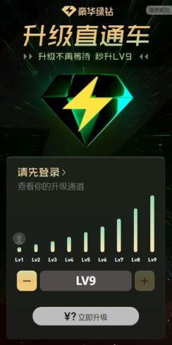 豪华绿钻LV9升级直通车 一键升级绿钻V9-村少博客