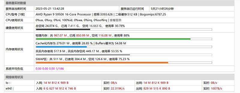支持PHP7 PHP8的雅黑php探针-村少博客
