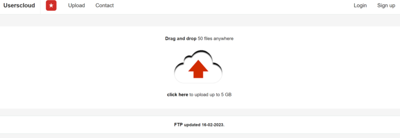 无需登录极速传输的网盘-村少博客